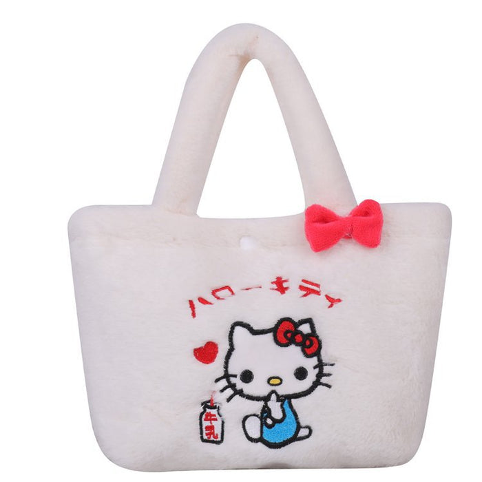 Wholesale Velvet Cute Embroidered Cartoon Fur Bag  JDC-HB-YuanDuo013