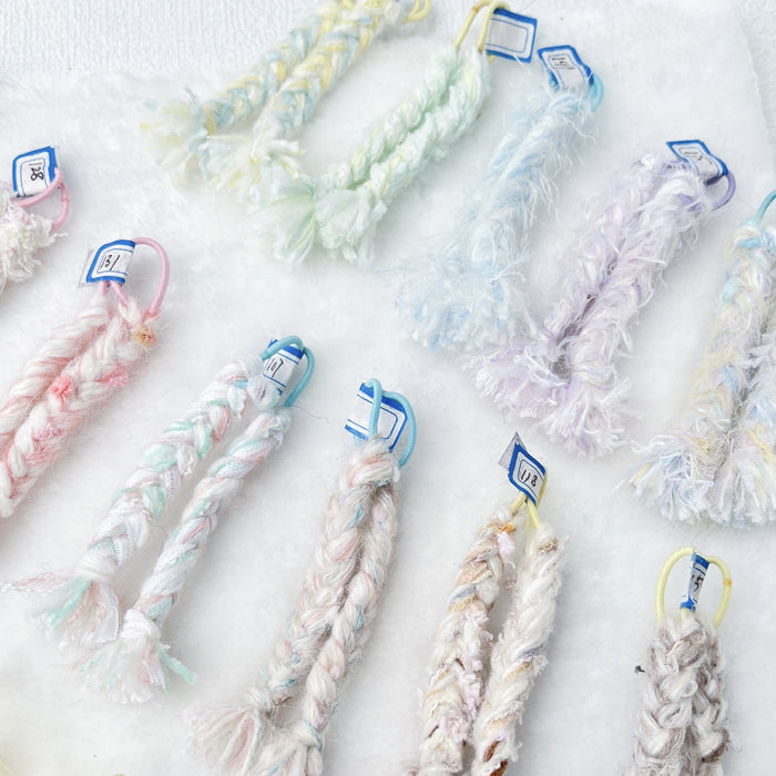 Wholesale Doll Baby Clothes Accessories Vinyl Doll Hair Accessories Multi-Color Wool Braids