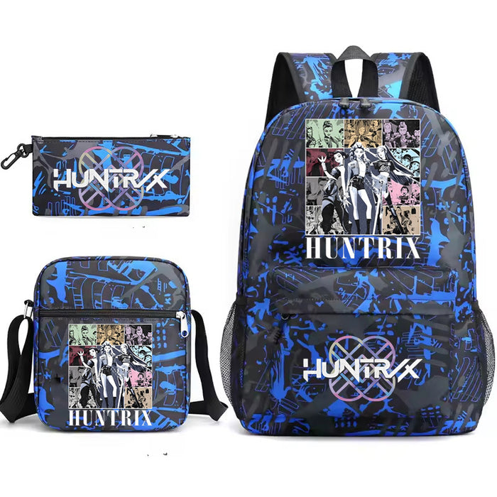 Wholesale Kpop backpack,  anime school bag , lightweight student backpack,  three-piece set