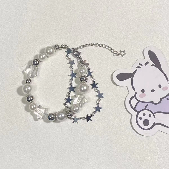 Wholesale Heart Zircon Bracelet for Girls Ins Simple Student Heart-Shaped Bracelet Versatile