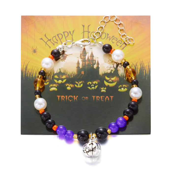 Wholesale  Bracelet  Pumpkin Pendant Beaded Bracelet