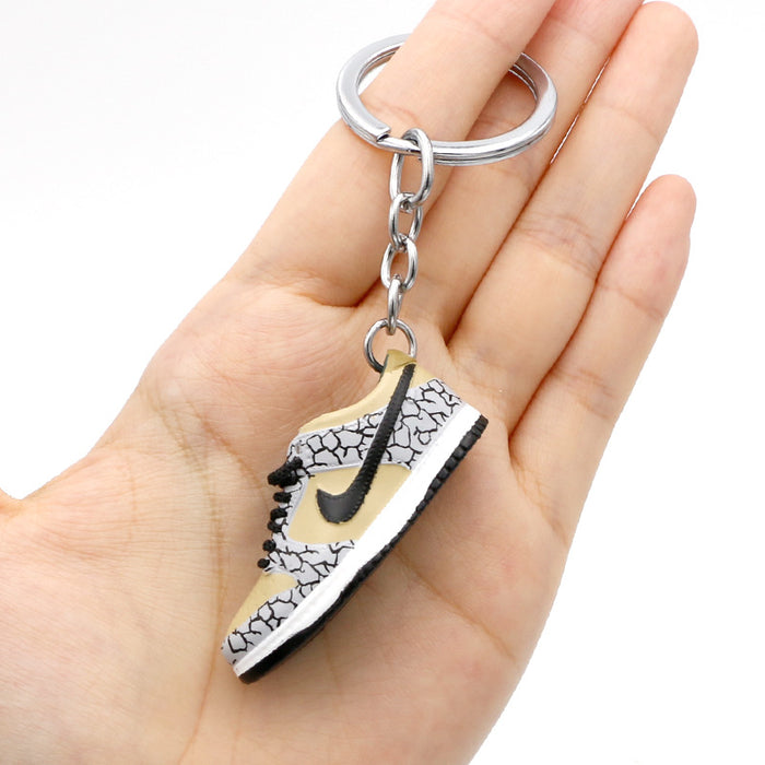 Wholesale PVC Basketball Shoe Model Keychain JDC-KC-QLPing016