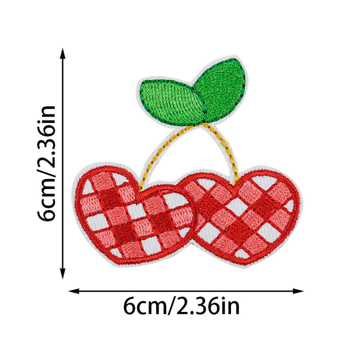 Wholesale  Cherry Embroidered Cloth DIY Patches
