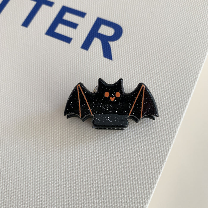 Wholesale  Acrylic Hair Claw Clip Fun Ghost Pumpkin Bat Design Fashion Hair Accessory Boutique Resale