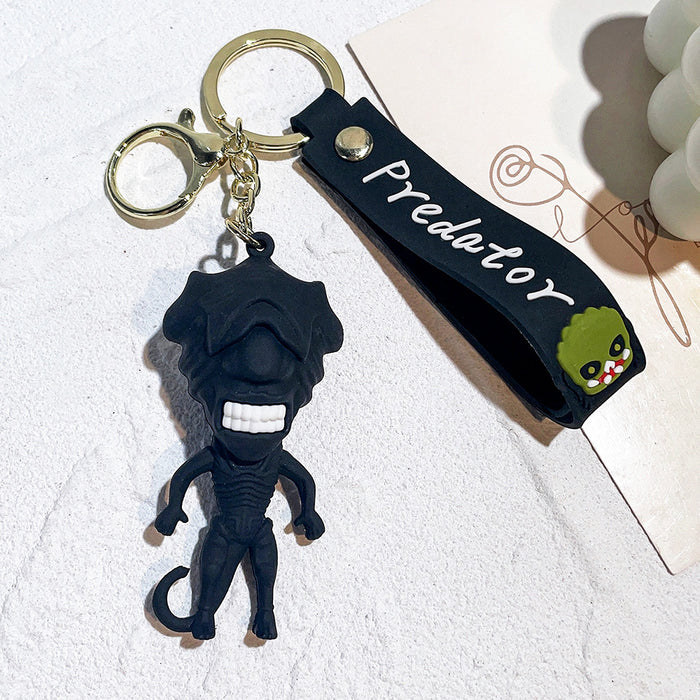 Wholesale Silicone Cartoon Doll Keychain JDC-KC-Qiwei012