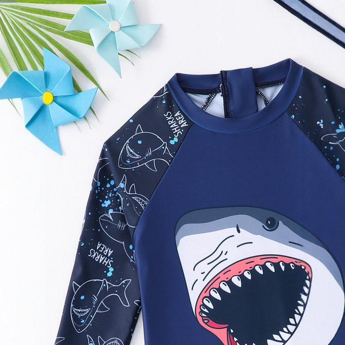 Wholesale Children's swimsuit one-piece sunscreen quick drying long sleeved swimsuit