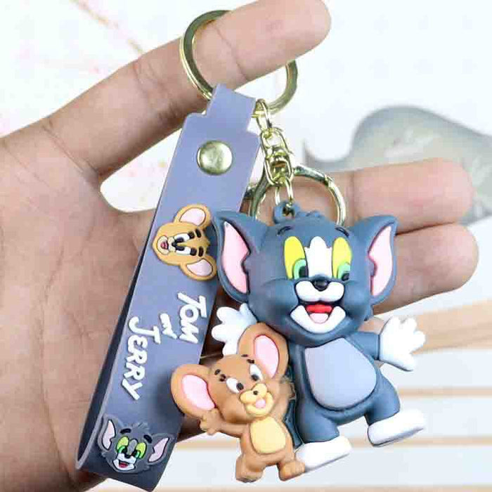 Wholesale Cartoon  Keychain  Cat Doll School Bag Pendant Car Keychain