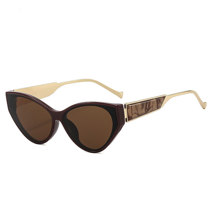 Wholesale Retro Cat Eye Ring Shape Sunglasses UV400 Protection Trendy Accessory