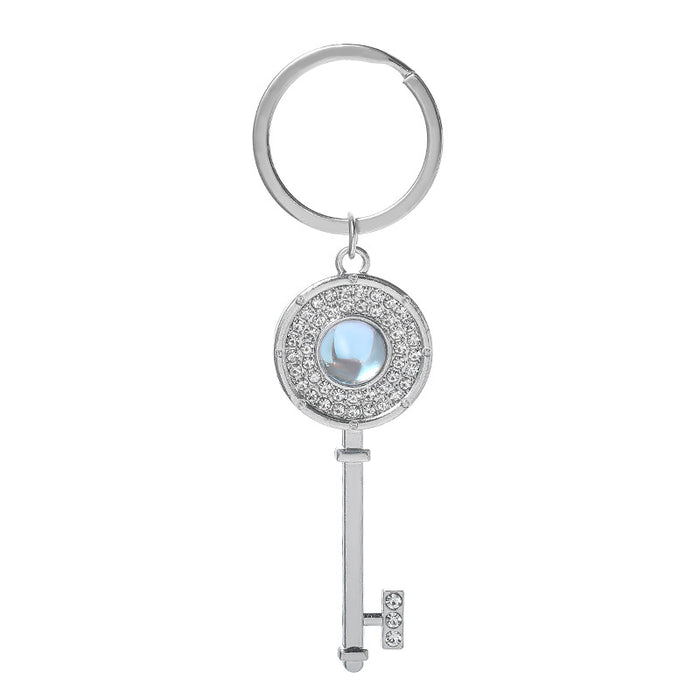 Wholesale Zinc Alloy Diamond Studded Gemstone Keychain JDC-KC-JinZ023