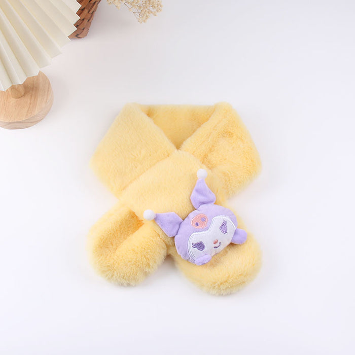 Wholesale Pure Color  Cartoon Cute Scarves