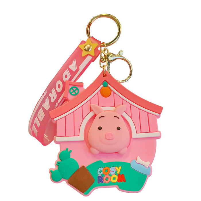 Llavero de monedas de monedas de silicona de dibujos animados al por mayor JDC-KC-KUM017