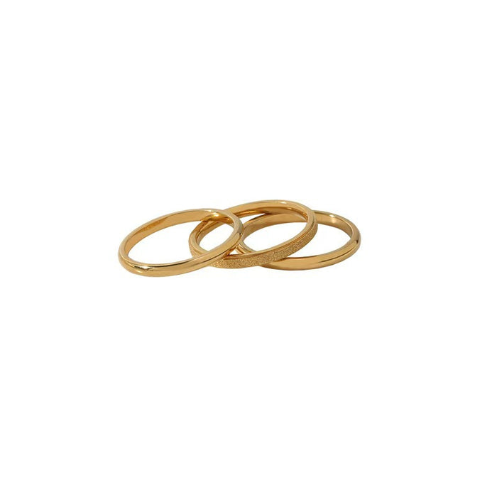 Wholesale Minimalist plain ring titanium steel ring for women's new style index finger personalized ring, non fading accessory