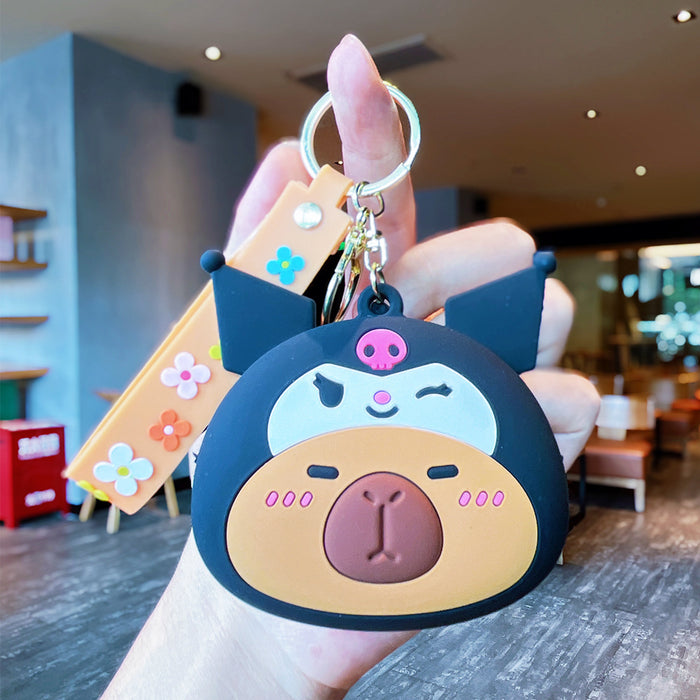 Wholesale Creative cross-dressing Sanrio coin purse keychain cute girl backpack pendant accessories small gifts