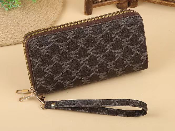 Wholesale Large Capacity Double Zipper PU Wallet JDC-WT-HNG004