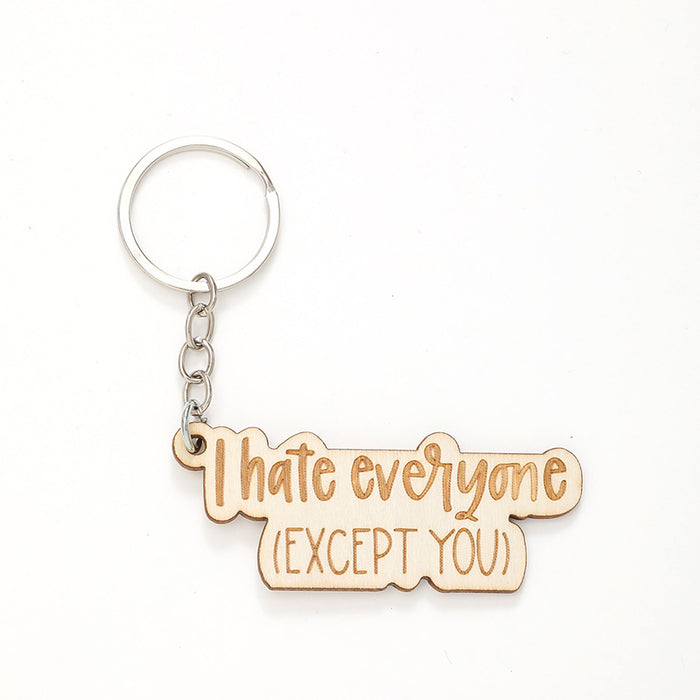 Wholesale Wooden Keychain Mother's Day JDC-KC-YiTian003