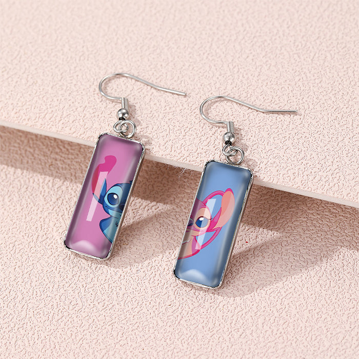 Wholesale Cartoon Square Time Gem Earrings (F) JDC-ES-XiangL062