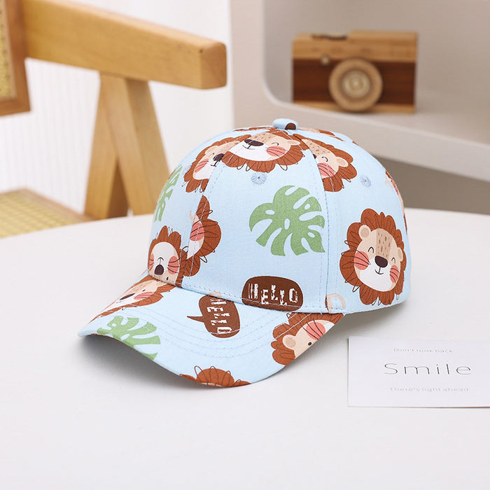 Wholesale Children's Hat Fashion Graffiti Printed Baby Baseball Hat Sunshade Duck Tongue Hat