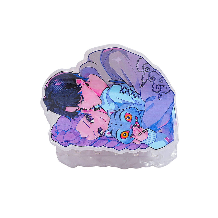 Wholesale Kpop Acrylic Material Handmade Hair Claw Clip