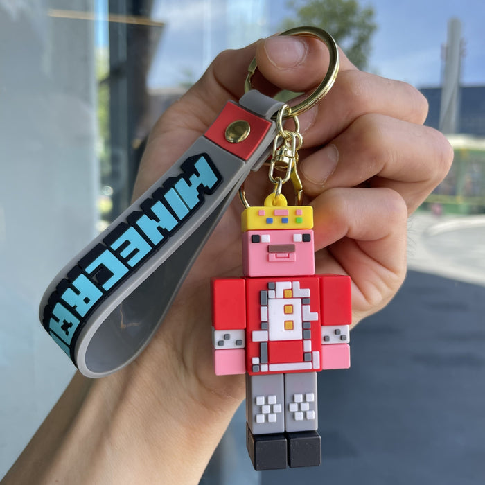 Wholesale Cartoon Figure Building Block Keychain