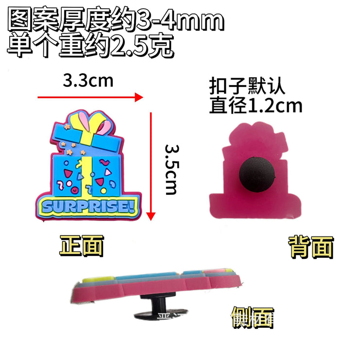 Wholesale New hole shoe, flower shoe buckle set, versatile DIY soft rubber shoe accessories