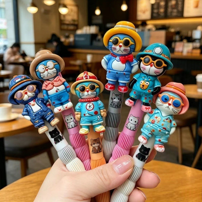 Wholesale Trendy Cartoon Cat Gel Pen 0. 5mm Cute Stationery