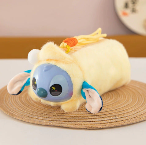Wholesale Short Plush Cat Head Pencil Case Cartoon Design MOQ≥2