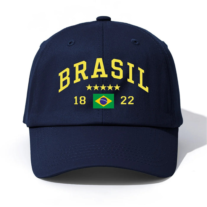 Wholesale Brazil Flag BRASIL Printed Baseball Cap Green Adjustable Outdoor Summer Fashion Accessory
