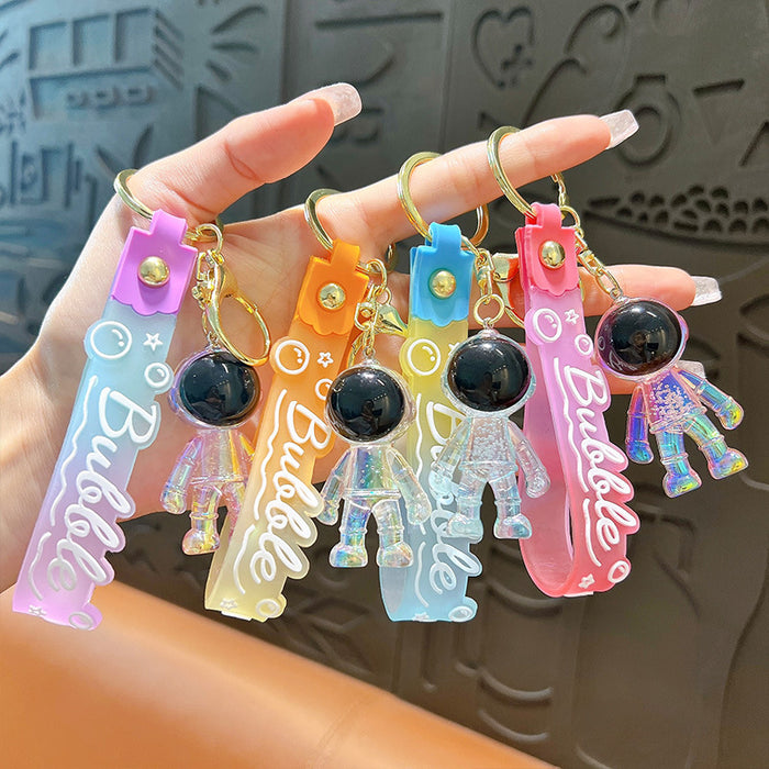 Wholesale Crystal Bubble Astronaut Acrylic Keychain JDC-KC-YanG083