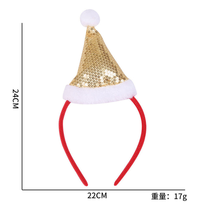 Wholesale Plastic Christmas Headbands With Antler And Star Design For Kids Party Hair Accessory