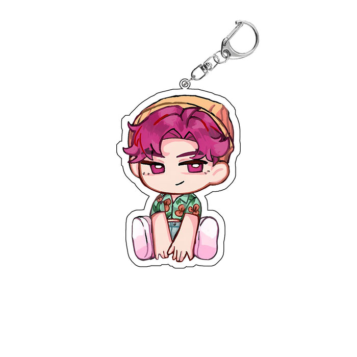 Wholesale K-pop Anime merchandise female idol group acrylic keychain bag charm