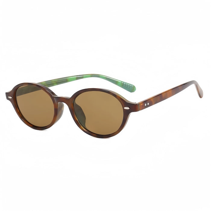 Wholesale Retro oval nerd glasses for women, fashionable small frame, anti blue light, plain frame, fashionable sunglasses