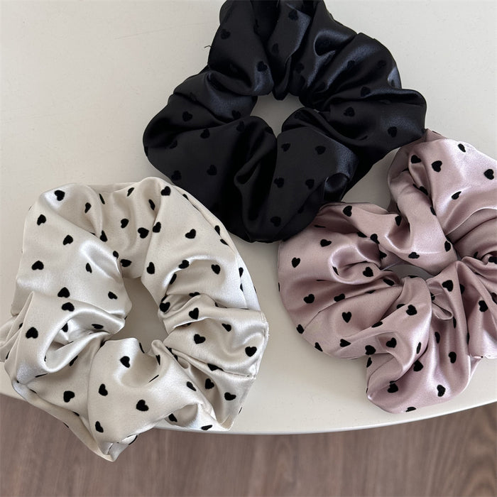 Wholesale Point Satin Large Hair Ring Hair Rope Ball Hair Accessories New Style