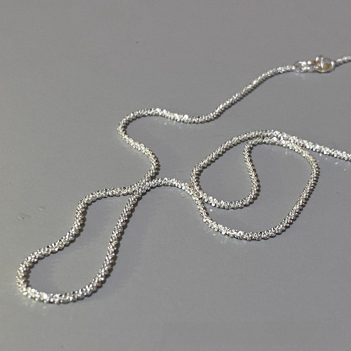 Wholesale Small niche silver collarbone chain, plain chain necklace, bare chain