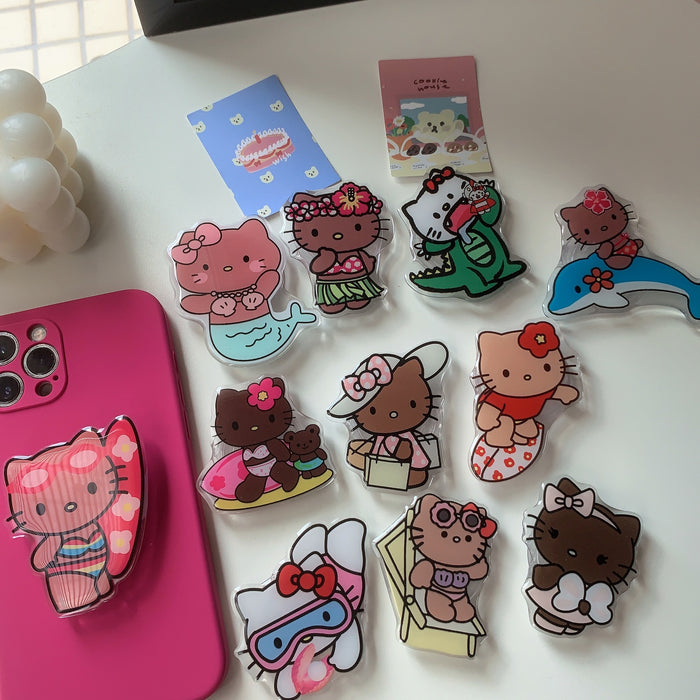 Wholesale Cute Cat Phone Airbag Stand 3m phone holder Grips