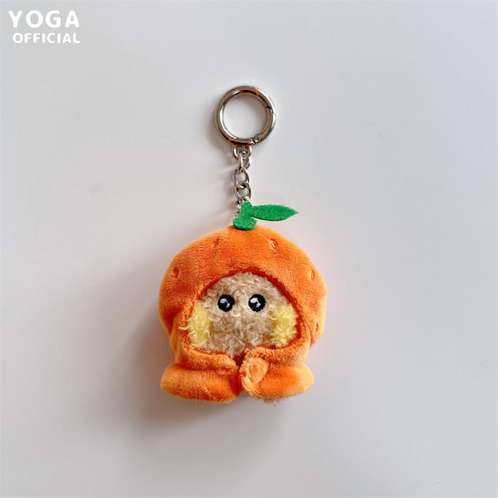 Wholesale Cute Cartoon Fruit Headband Series Plush Pendant Keychain JDC-KC-ZhangX004