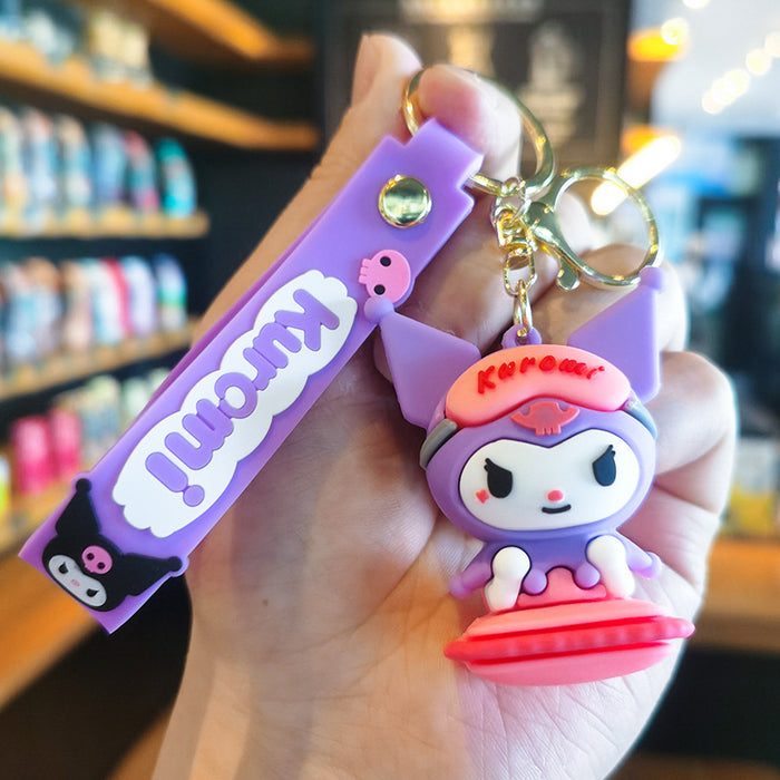 Wholesale Silicone Headband Keychain Charm Gift for Travel Souvenir Car Key Accessory