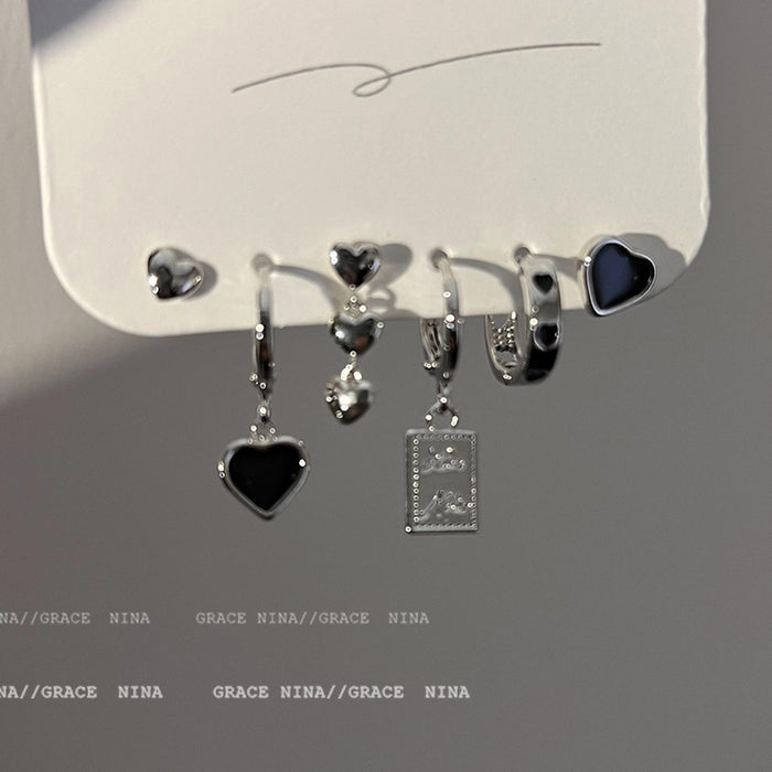Wholesale Love earrings six piece set earrings temperament ear buckle earrings