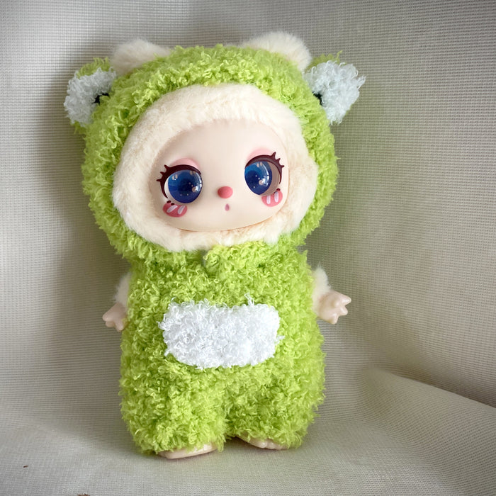 Wholesale Sitting Party Pendant Keychain Doll Change into Animal one-piece Doll Clothes