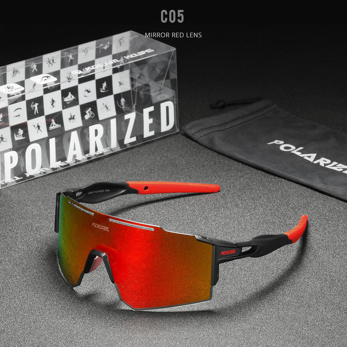 Wholesale PC Large Frame One-piece Polarized Sunglasses JDC-SG-KaiDian007