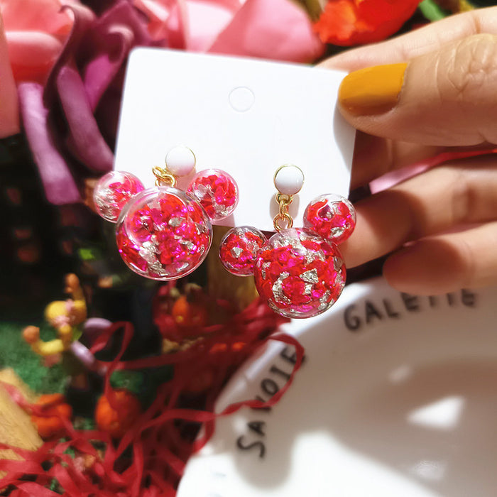 Wholesale Christmas Resin Cartoon Earrings JDC-ES-Xingj033