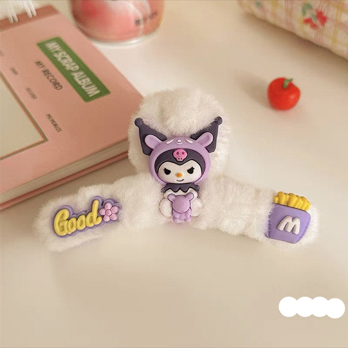 Wholesale Cute cartoon large plush hair clip