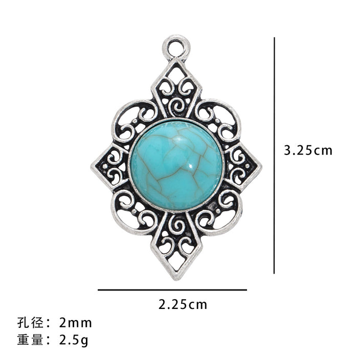 Wholesale 50pcs Turquoise Bohemian Ethnic Style Earrings