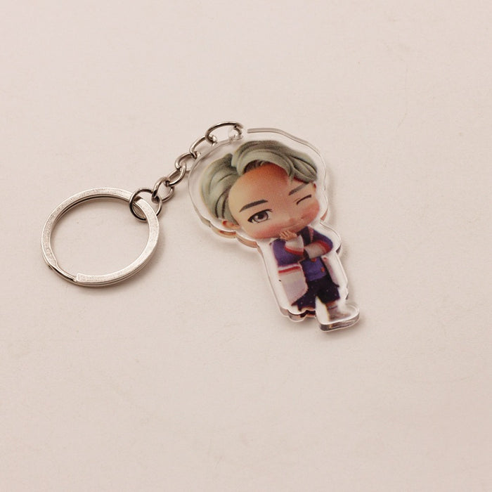 Wholesale Cartoon Frosted Acrylic Keychain JDC-KC-HanTian006