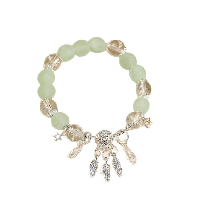 Wholesale Frosted Gradient Glass Beaded Bracelet for Women