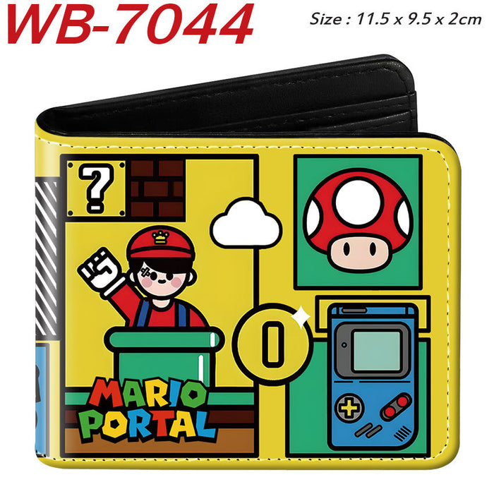 Wholesale Anime Cartoon Print PU Leather Bi Fold Wallet Street Fashion Unisex Student Wallets Waterproof Full Color Design Fashion Accessory Resale