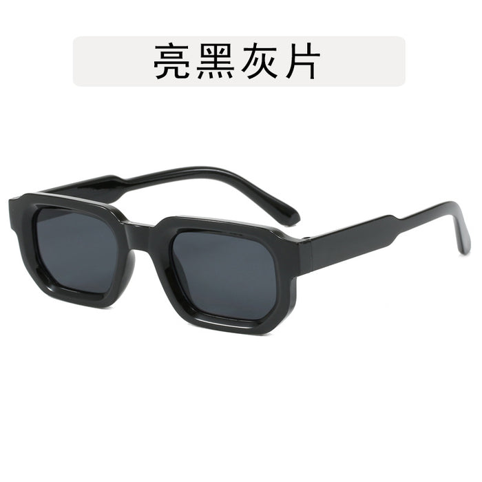 Wholesale Square frame sunglasses, new retro polygon sunglasses, simple and high-end fashion glasses