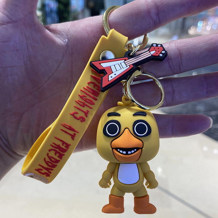 Wholesale Cartoon Doll Silicone Keychain (F) JDC-KC-Chongli011