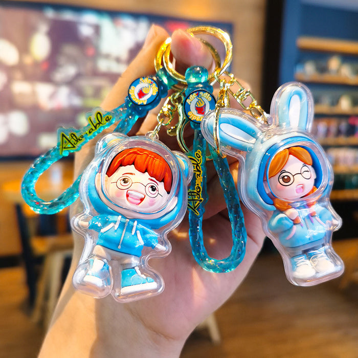 Wholesale Cartoon 3D Doll Rubber Keychain JDC-KC-Tingm037