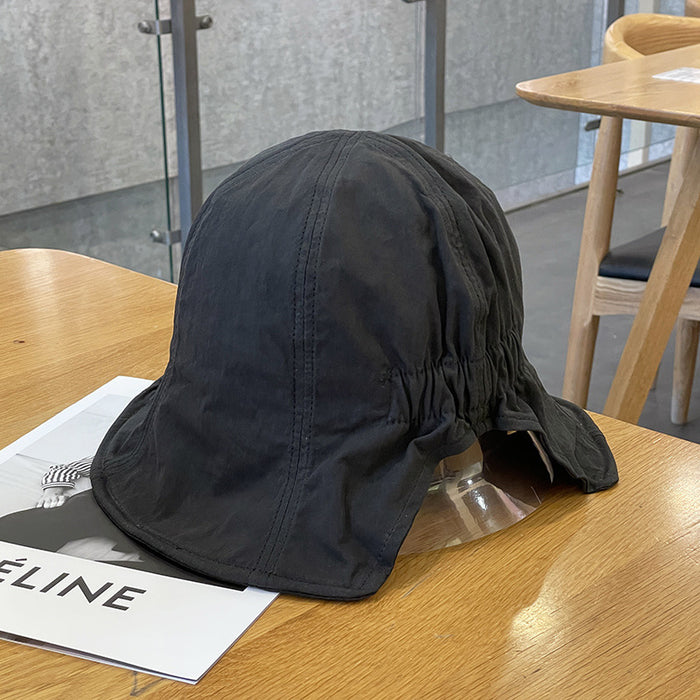Wholesale New quick drying fisherman hat, simple, sun resistant, lightweight, breathable, short eave, elastic basin hat, large eave hat