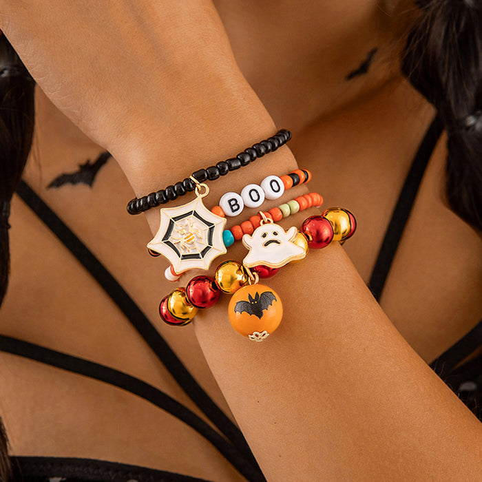 Wholesale Mixed Material Skull Bead Bracelet Set Fashion Jewelry Accessory for Women MOQ≥2